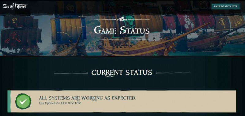 PC에서  Sea Of Thieves Services Are Temporarily Unavailable  오류 해결 방법