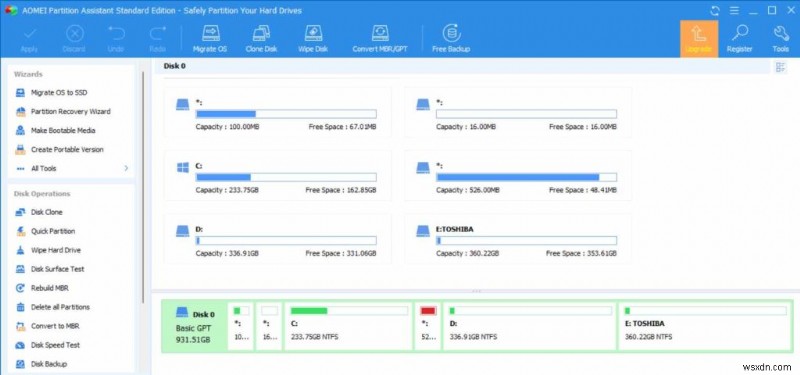 Windows 11, 10 PC(2022)용 최고의 디스크 파티션/관리자 소프트웨어 9개