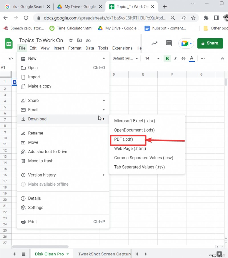 Excel 파일을 PDF로 변환하는 방법