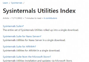 Windows Sysinternals:정의 및 사용 방법