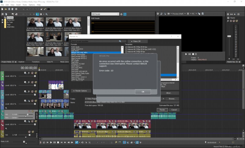 [SOLVED] Sony Vegas Pro 오류 코드 10