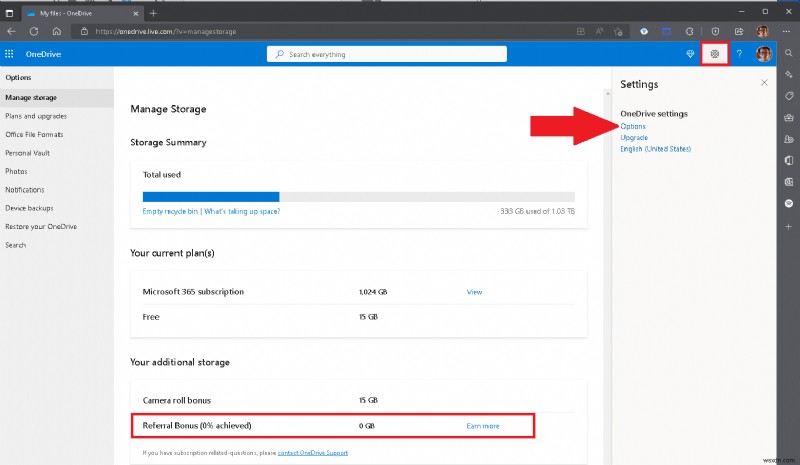 Windows 11 및 웹에서 한계에 도달하지 않도록 OneDrive 저장소를 관리하는 방법(해당하는 경우 공간을 확보하는 방법) 