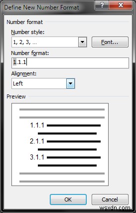 Microsoft Word 및 번호 목록