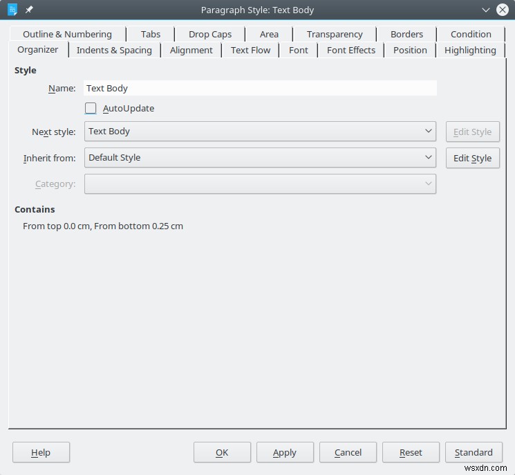 LibreOffice 스타일 - 내 스타일은 폭탄 didi bom di deng