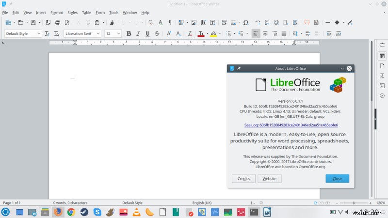 LibreOffice 6.0 - 선함, 우아함, 위대한 불의 글꼴!