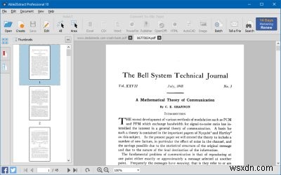 Able2Extract PDF 변환기 10 검토