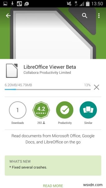 Android용 LibreOffice 뷰어
