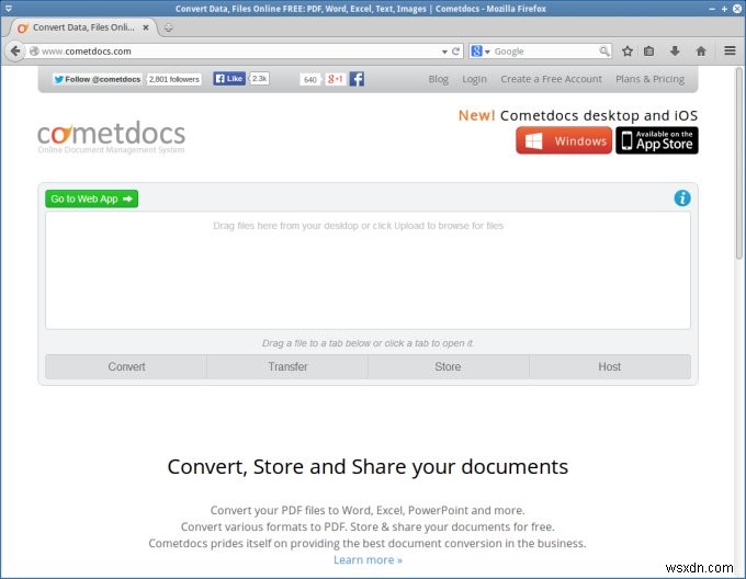Cometdocs - 변환된 파일이 쏟아집니다.