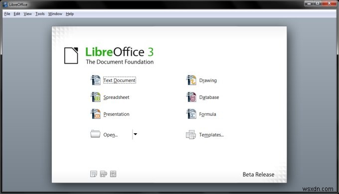 LibreOffice - 시작