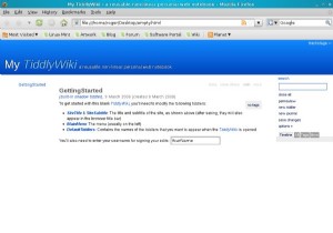 TiddlyWiki - 노트북, 블로그, Wiki, 웹사이트 - 모두 하나로