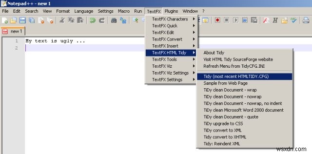 5가지 멋진 Notepad++ 트릭