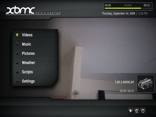 XBMC 미디어 센터