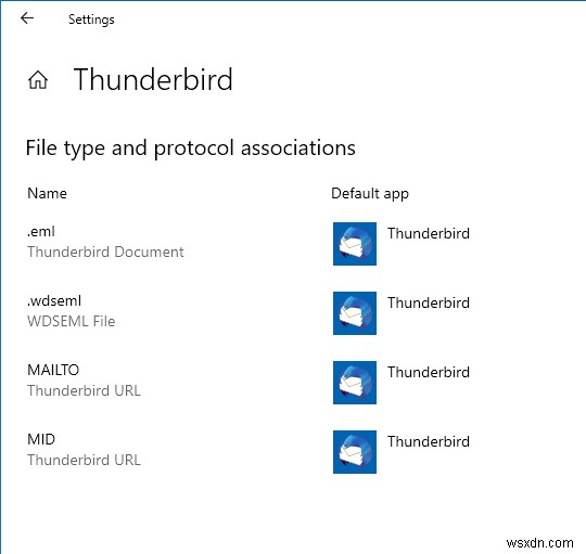 Thunderbird 및 작업 수행에 연결된 이메일 없음 오류