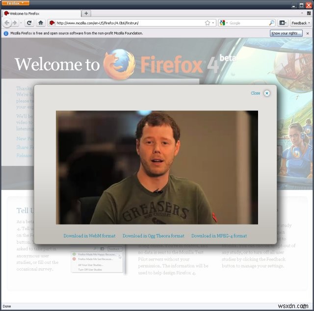 Firefox 4 미리보기 - 폭신하고 날카롭고 빠릅니다!