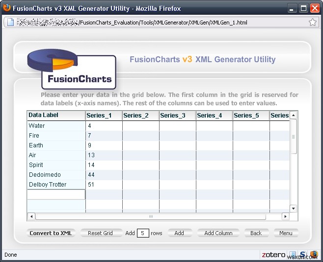 FusionCharts로 멋진 그래프 만들기