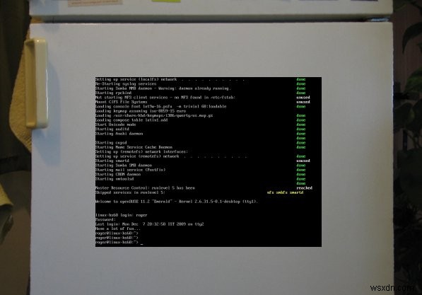 냉장고에서 Linux를 실행하세요!