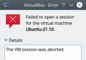 VirtualBox 및 NS_ERROR_FAILURE 오류