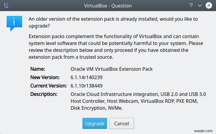 VirtualBox 및 VERR_SYMBOL_VALUE_TOO_BIG 오류