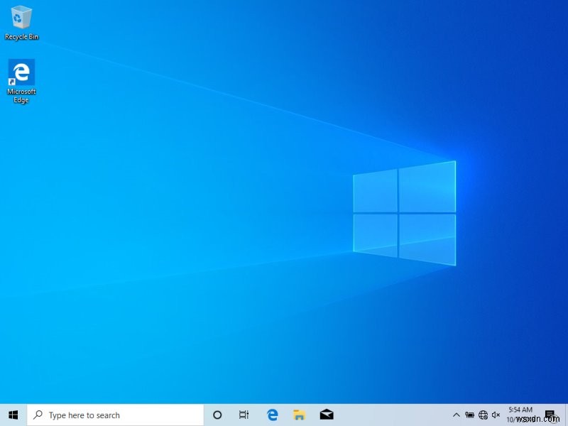 Windows 10 최근 빌드 및 로컬 계정 설정