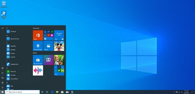 Windows 10 최근 빌드 및 로컬 계정 설정