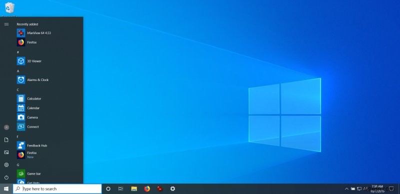 Windows 10 최근 빌드 및 로컬 계정 설정