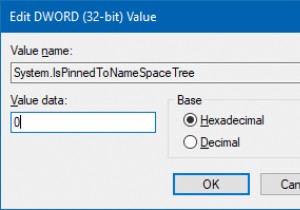 Windows 10 탐색의 OneDrive 바로 가기가 사라지지 않음