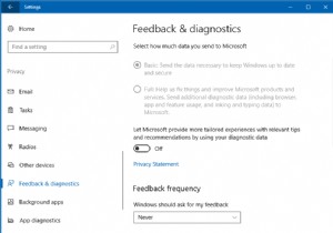 Windows 10 원격 분석 - 여세요, Sesame