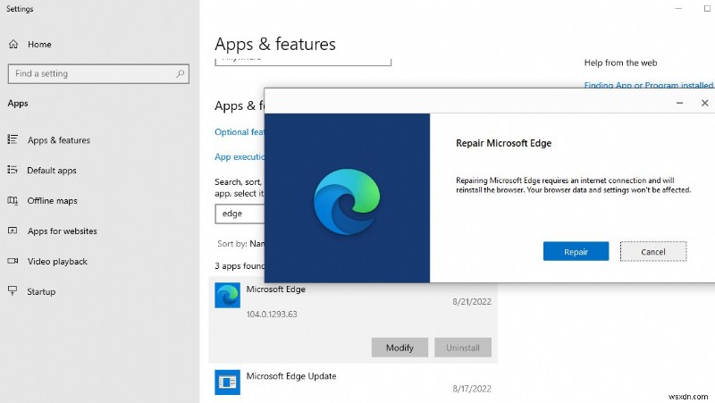 Microsoft Edge가 열리지 않거나 열자마자 닫힘(해결됨)