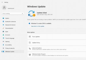 Windows 11 버전 22H2 설치에 실패했습니까? 고칠 수 있습니다
