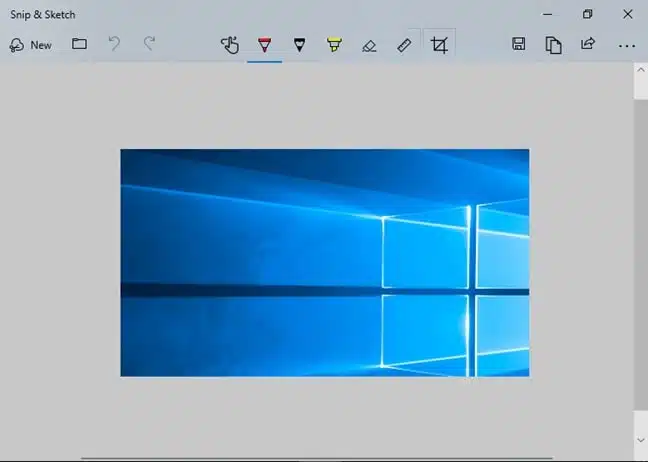 Windows 10 버전 2004에서 캡처 및 스케치로 화면 캡처하는 방법