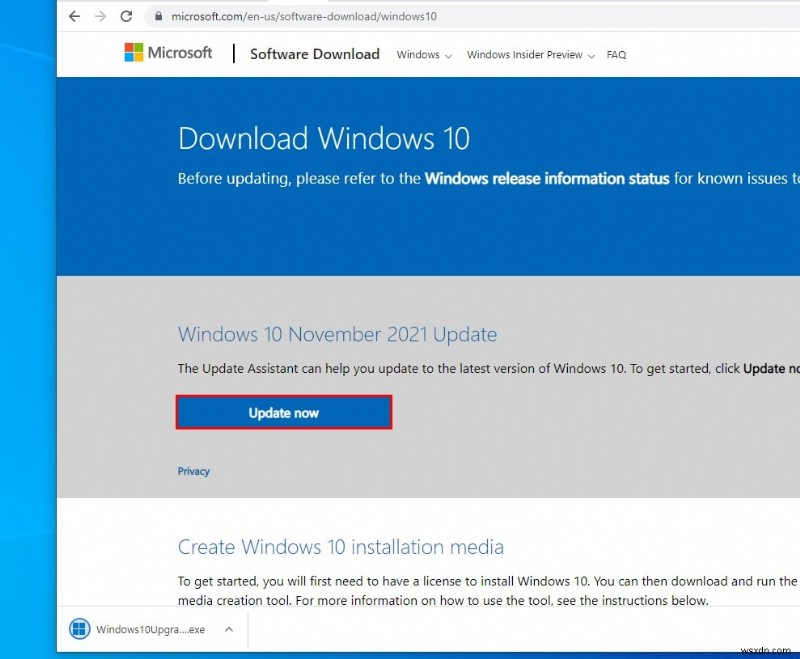 Windows 10 2021년 11월 업데이트 v21H2 출시 여기에서 지금 다운로드하는 방법