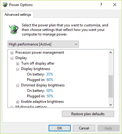 해결됨:Windows 10 밝기 슬라이더가 작동하지 않거나 회색으로 표시됨