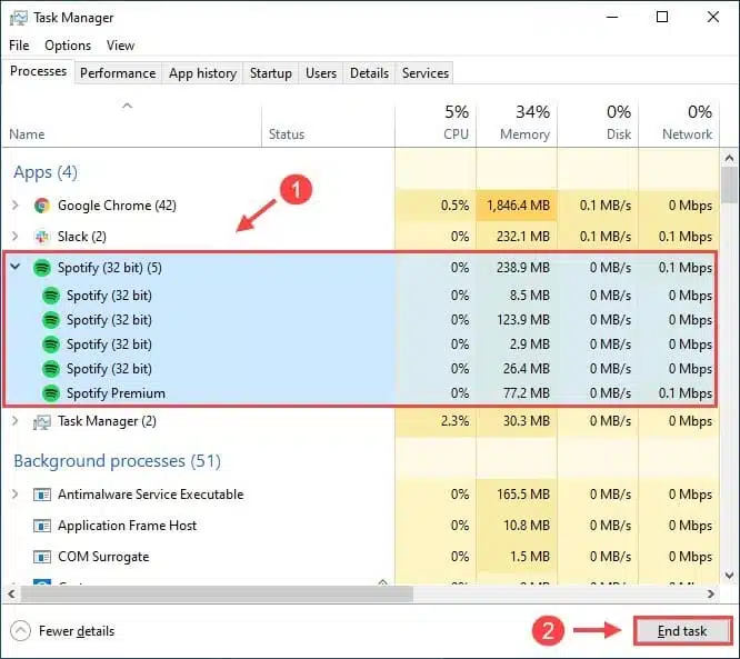 Windows 10에서 Spotify가 열리지 않거나 응답하지 않습니까? 문제를 해결합시다