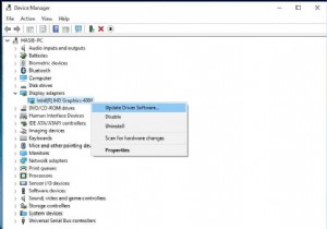 Windows 10에서 장치 드라이버를 업데이트, 재설치, 롤백하는 방법
