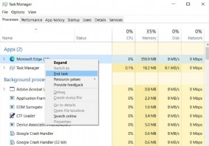 Windows 10 업데이트 후 Microsoft Edge가 충돌하거나 작동하지 않음!!!