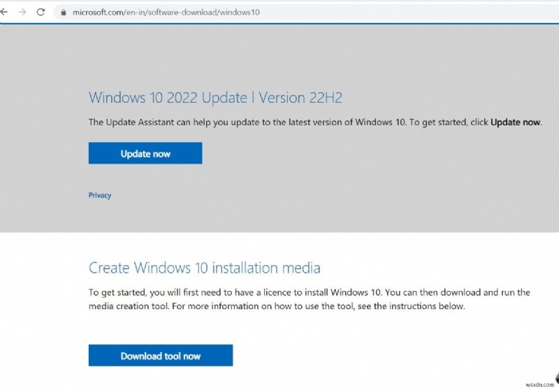 업데이트 도우미 도구로 Windows 10 22H2 다운로드