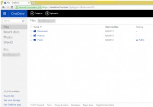 Windows 8.1에서 OneDrive를 네트워크 드라이브로 매핑