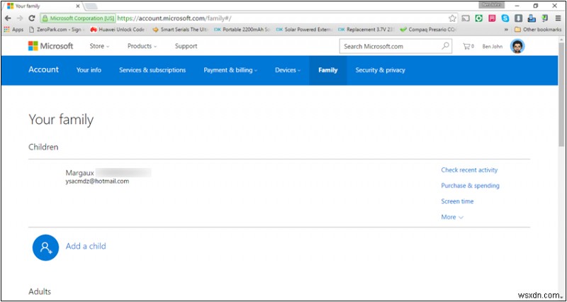 Windows 10에서 자녀 계정을 관리하는 방법