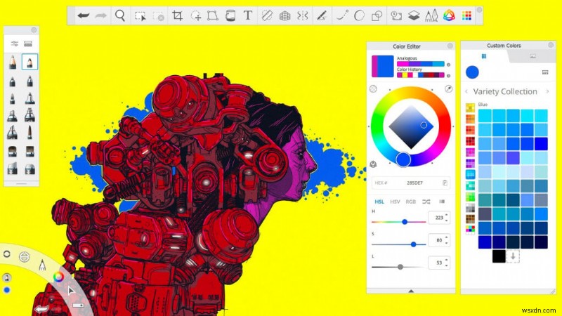 Windows PC를 위한 상위 6가지 Procreate 대안:강력한 스케치 및 페인팅 앱 