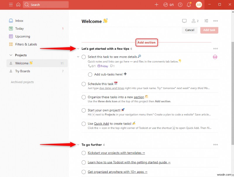 Todoist vs. Microsoft To Do:작업 흐름에 가장 적합한 작업 관리자 선택 