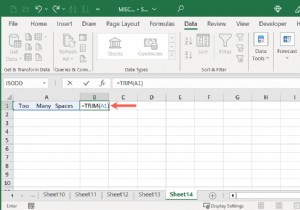 Excel 데이터 정리:불필요한 공백을 빠르고 쉽게 제거 