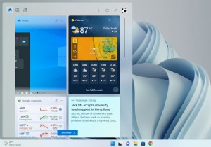 Windows 11 작업 표시줄에서 날씨 표시를 쉽게 전환 
