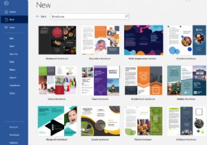 Microsoft Word 템플릿을 사용하여 멋진 브로셔를 빠르게 제작하세요 
