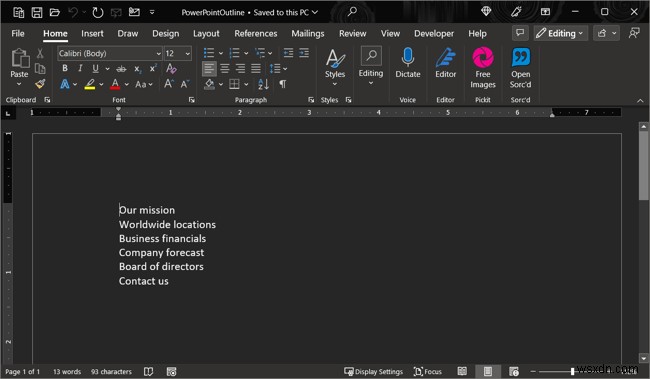 Microsoft Word 다크 모드 마스터:Windows 및 Mac에서 활성화 및 비활성화 