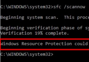  Windows 리소스 보호가 요청한 작업을 수행할 수 없습니다  오류를 신속하게 수정합니다. 
