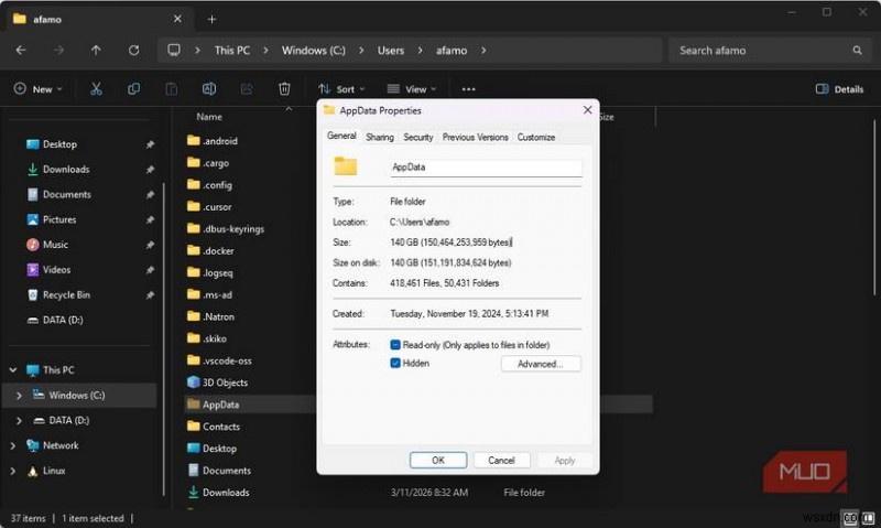 숨겨진 Windows 폴더가 50GB의 디스크 공간을 소비하는 방법 – 입증된 정리 가이드 