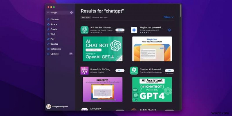 Mac App Store에서 ChatGPT 앱을 건너뛰어야 하는 이유 