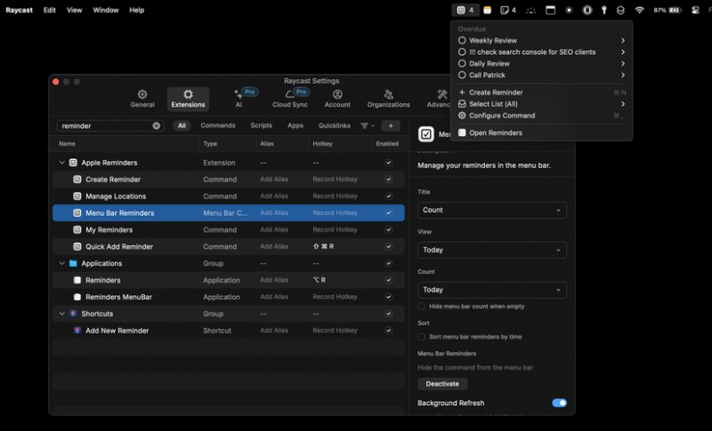 Raycast:생산성 향상을 위한 필수 Mac 앱 