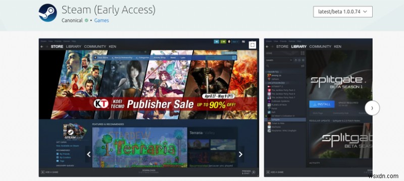 Canonical, 게이머에게 원활한 게임을 위해 Ubuntu Steam Snap에 대한 조기 액세스 제공 