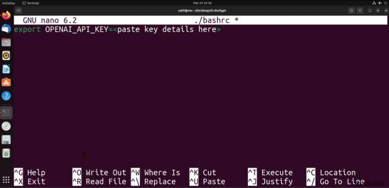 ShellGPT를 사용하여 Ubuntu 터미널에서 ChatGPT 실행:빠른 설정 가이드 